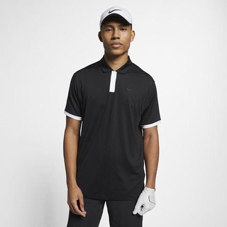 Polo Nike Dri-FIT Vapor Golf Barbati Negrii Albi Negrii | DSKC-17542